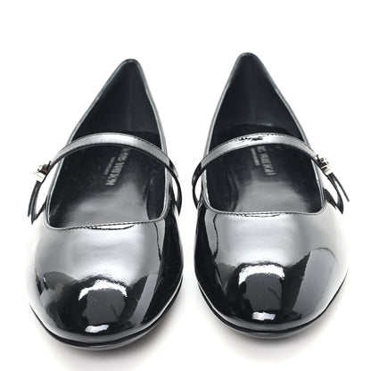 Louis Vuitton Patent Uniformes Ballerina Flat 38.5 Black 3 of 10