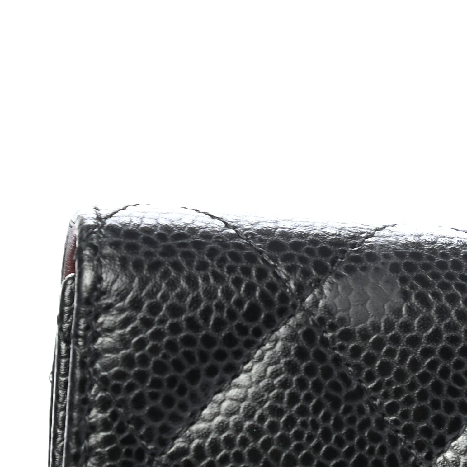 Chanel Caviar Quilted Compact Flap Wallet Black 9 of 9
