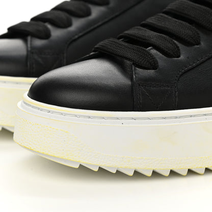 Louis Vuitton Calfskin Time Out Sneakers 37.5 Black 10 of 10