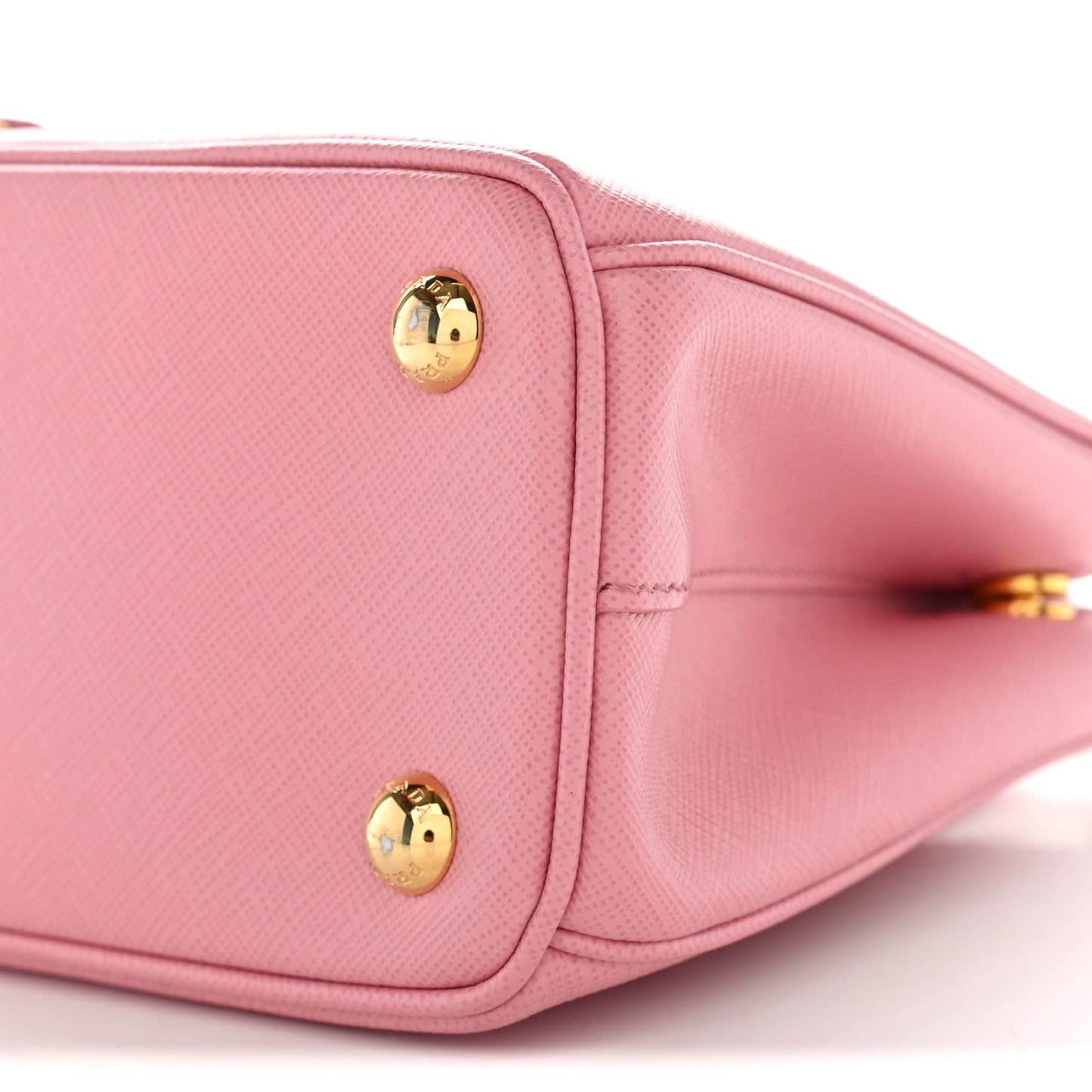 Saffiano Lux Micro Galleria Double Zip Tote Petalo