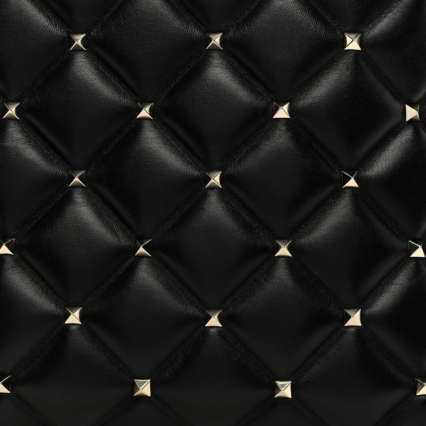 VALENTINO GARAVANI Nappa Candystud Shoulder Bag Black
