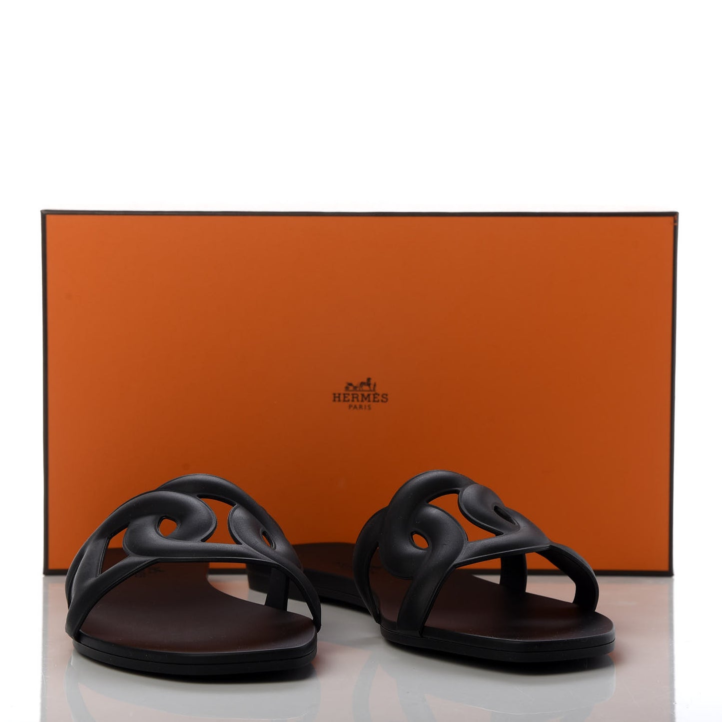 Rubber Aloha Sandals 37 Black