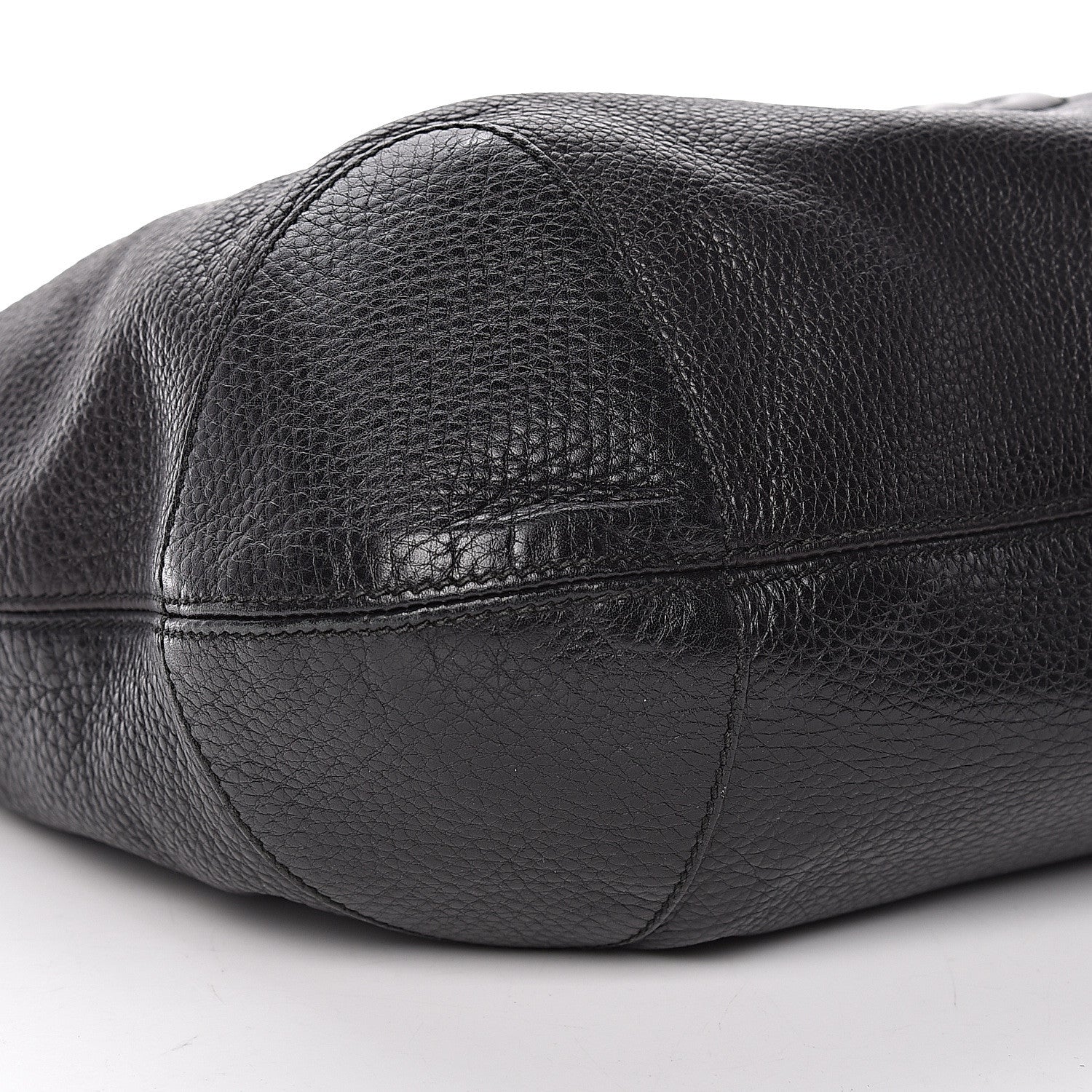 Gucci Pebbled Calfskin Medium Soho Chain Hobo Black 13 of 15