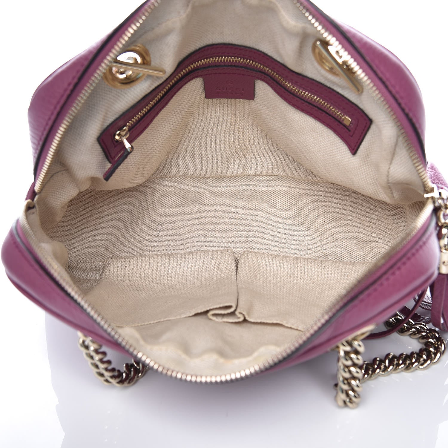Gucci Pebbled Calfskin Small Soho Bowler Peonia Flower 5 of 10