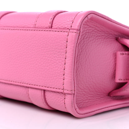 Marc Jacobs Grained Calfskin Micro The Tote Bag Pink 8 of 8