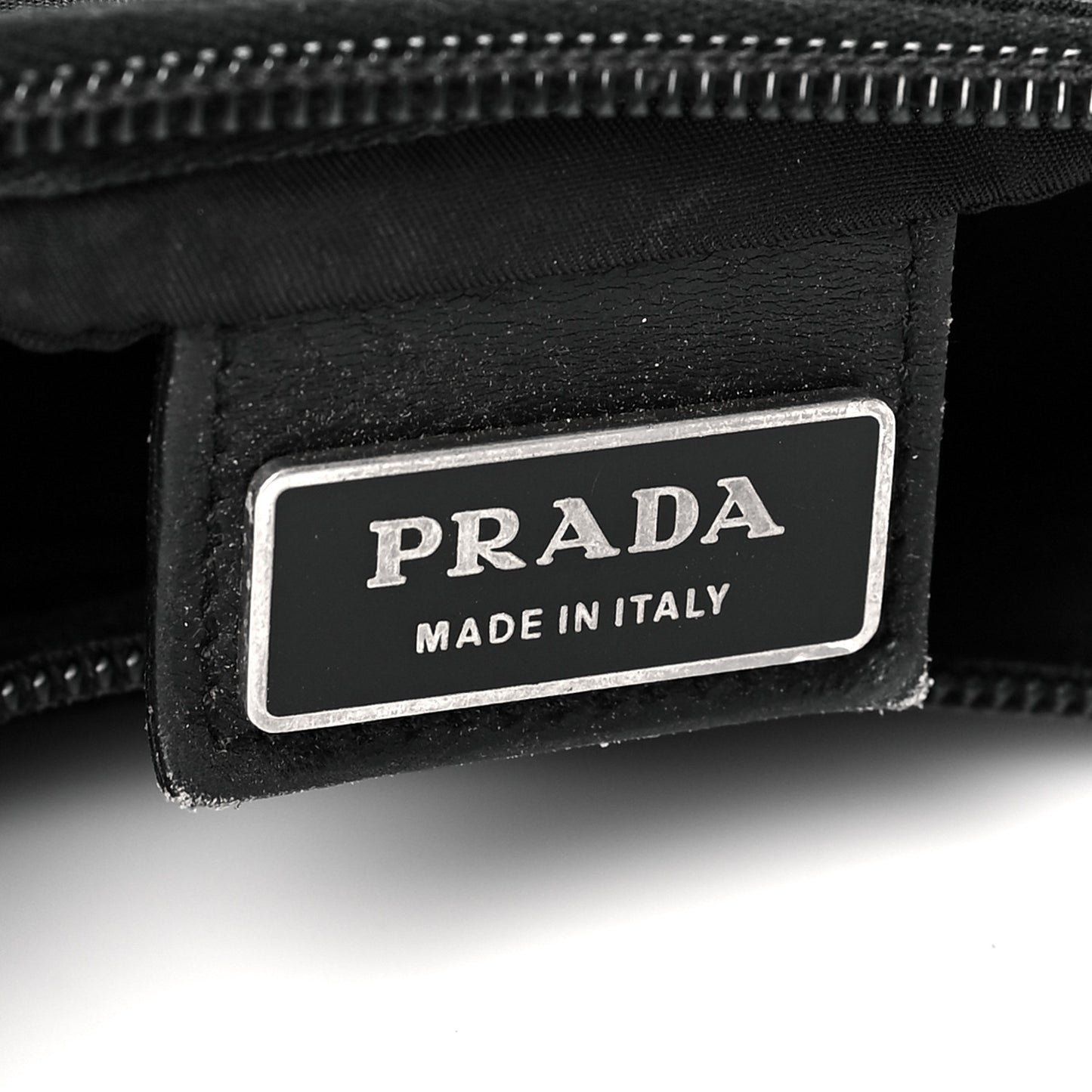 Nylon Vela Flat Messenger Bag Black