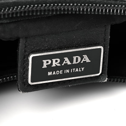 Prada Nylon Vela Flat Messenger Bag Black 5 of 13