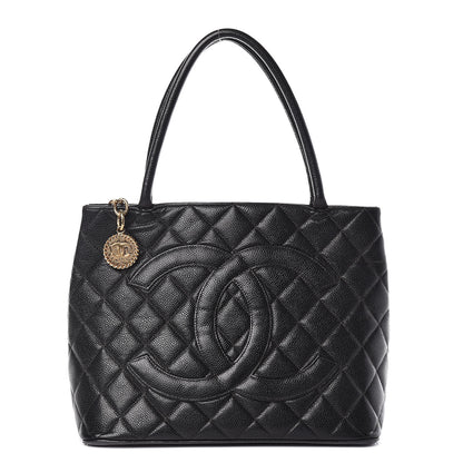 Chanel Caviar Quilted Medallion Tote Black 1 of 20