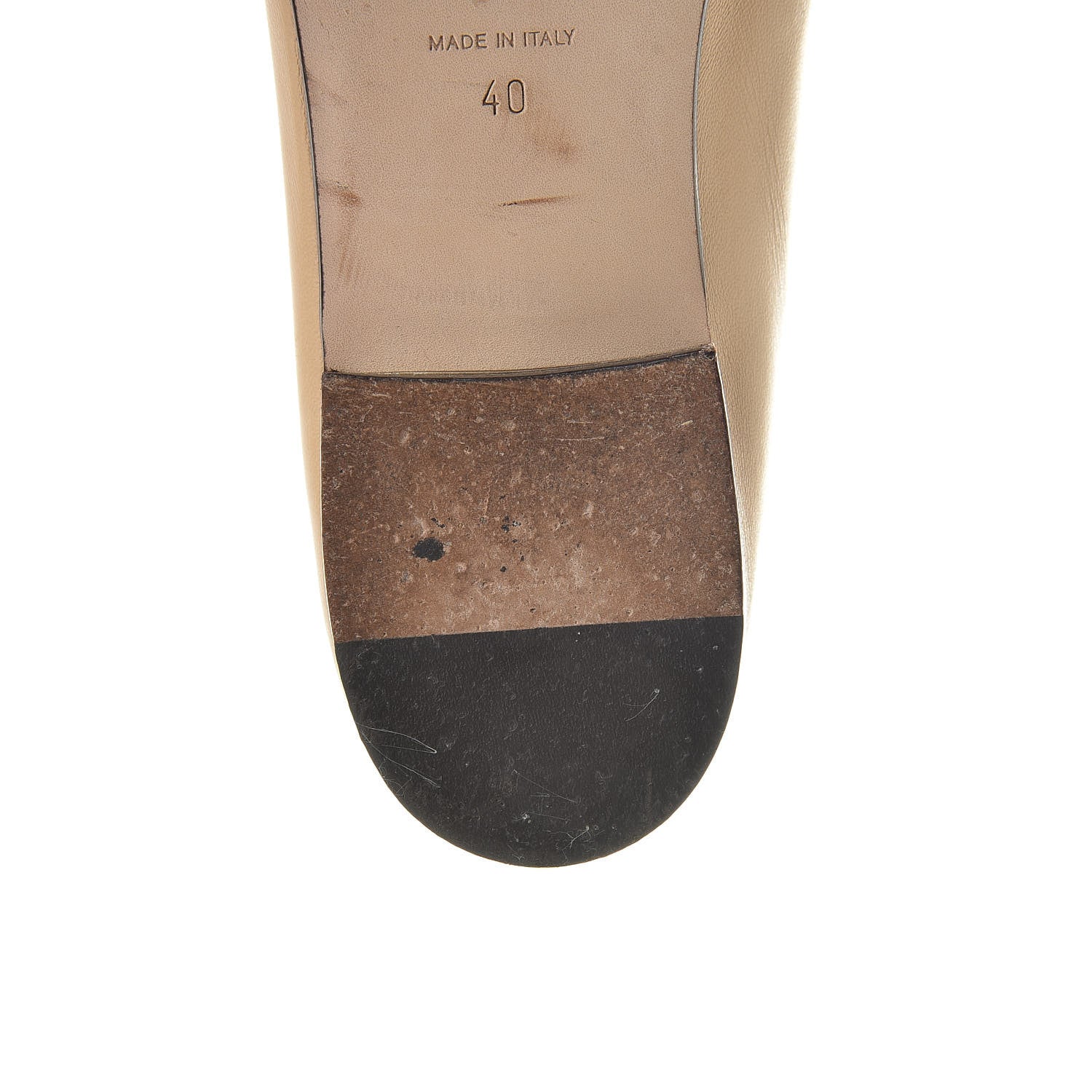 Chanel Lambskin Cap Toe CC Ballerina Flats 40 Beige Black 13 of 15