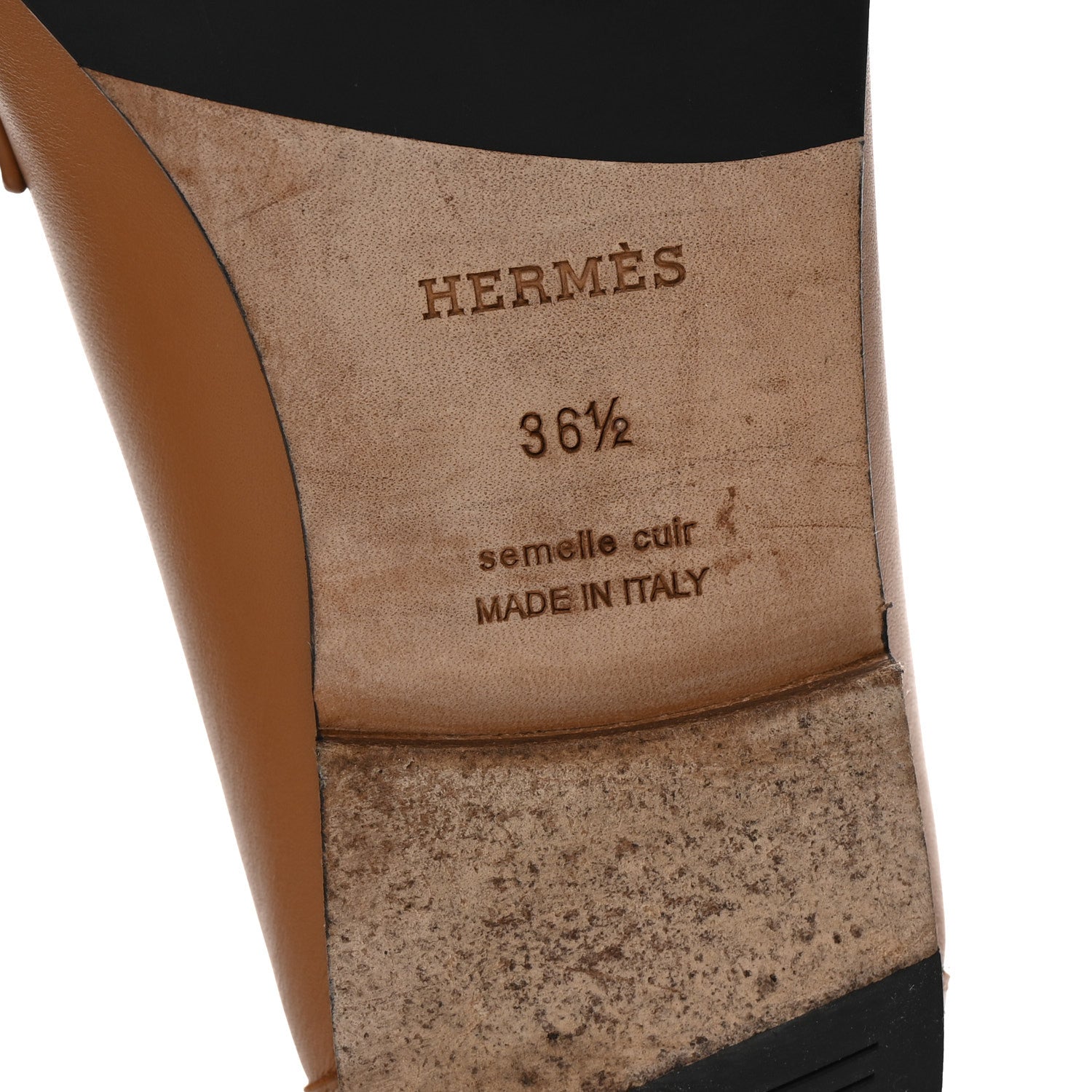 Hermes Calfskin Colette Loafer 36.5 Naturel 7 of 10