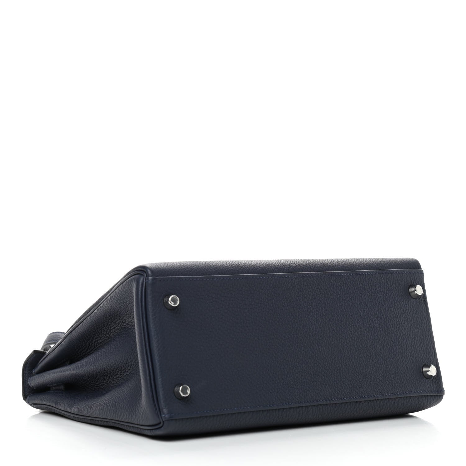 Hermes Togo Matte Alligator Kelly Retourne Touch 28 Bleu Nuit Bleu Marine 4 of 9