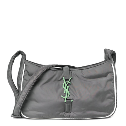 Saint Laurent Econyl Nylon Le 5 A 7 Hobo Grey 1 of 10