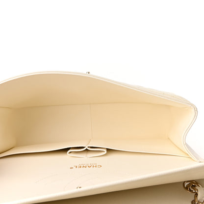 Chanel Caviar Quilted Jumbo Double Flap White 5 of 11