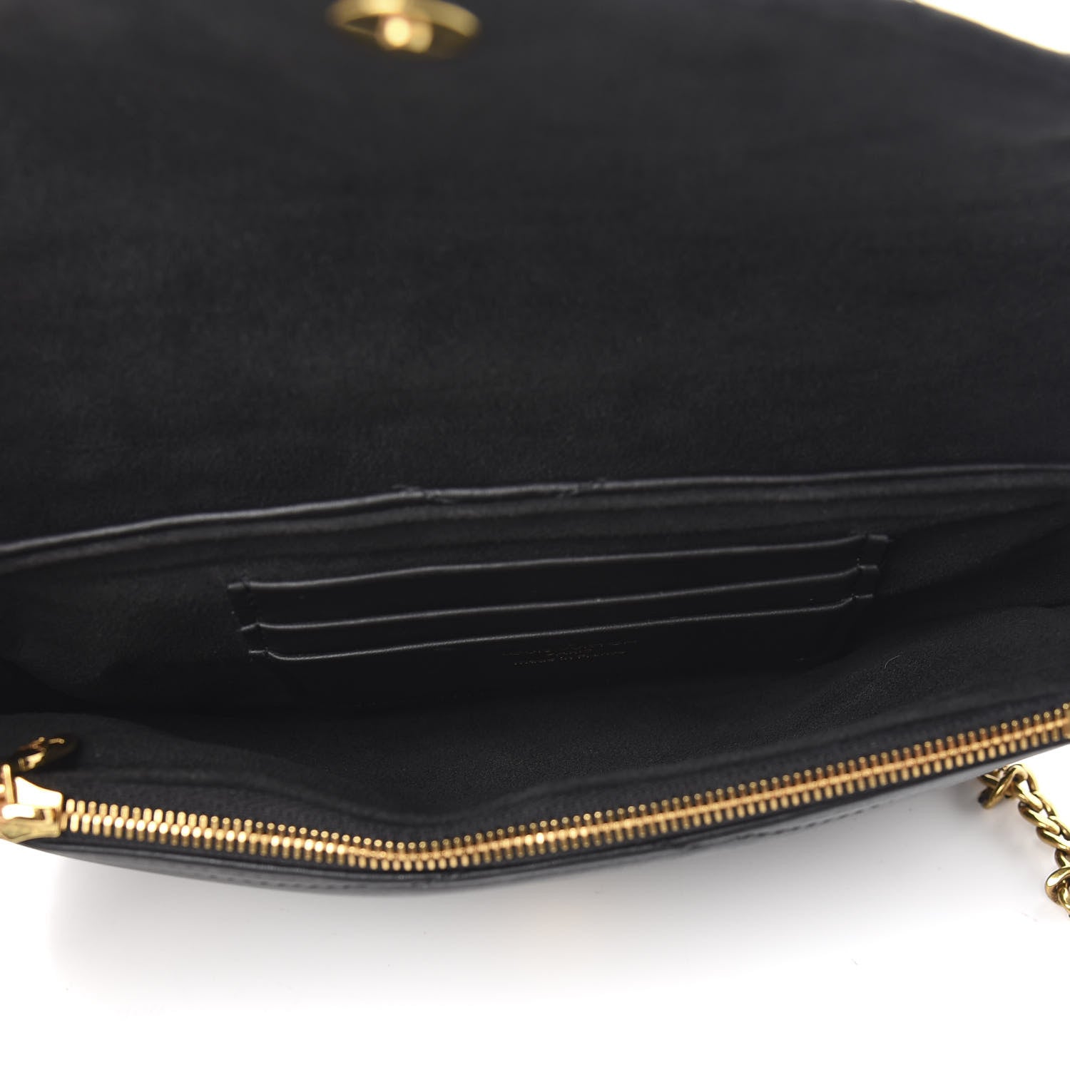 Louis Vuitton Calfskin New Wave Chain Pochette Black 4 of 9
