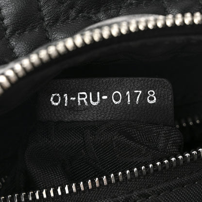 Christian Dior Lambskin Cannage Sequin Bear Mini Backpack Black 7 of 10