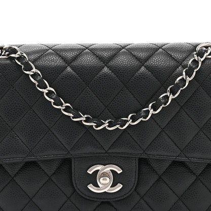 Chanel Caviar Quilted Medium Double Flap Black 8 of 10