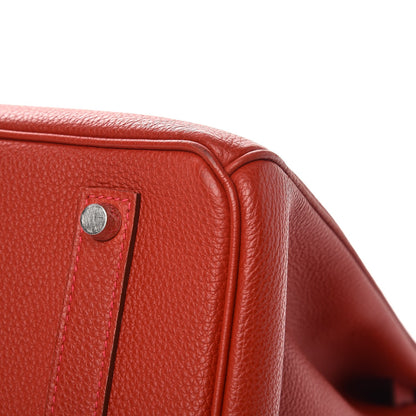 Hermes Togo Birkin 35 Rouge Casaque 30 of 30