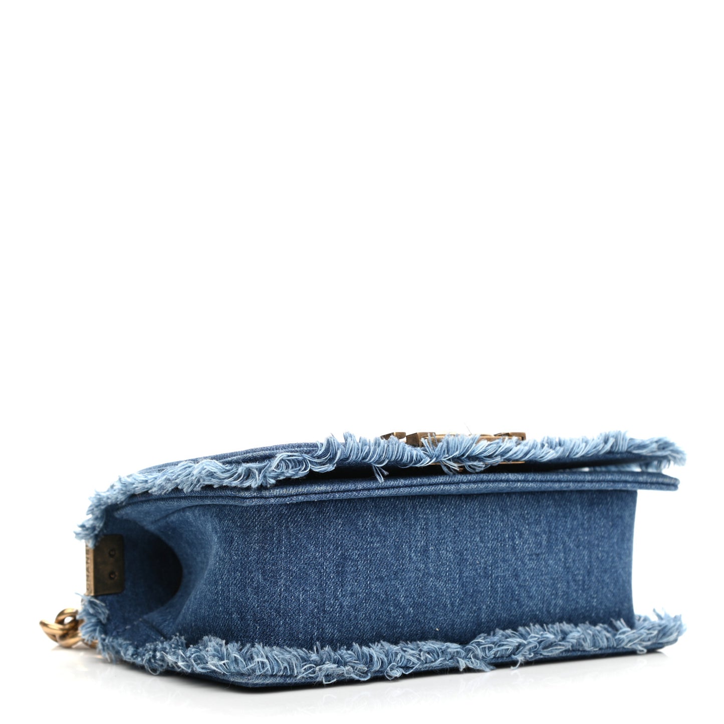 Denim Patchwork Small Boy Flap Blue
