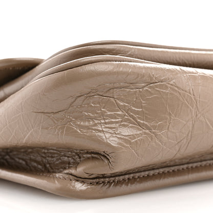 Saint Laurent Crinkled Calfskin Matelasse Monogram Baby Niki Chain Satchel Light Taupe 9 of 13