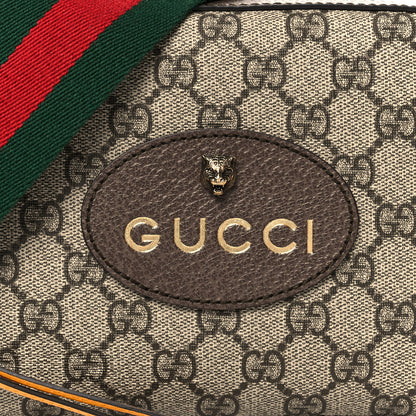 Gucci GG Supreme Monogram Web Neo Vintage Shoulder Bag Beige New Acero Crop 9 of 11