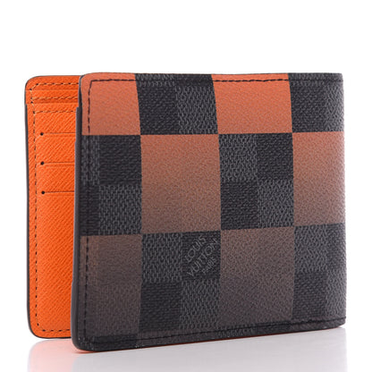 Louis Vuitton Damier Graphite Giant Orange Multiple Wallet 4 of 8