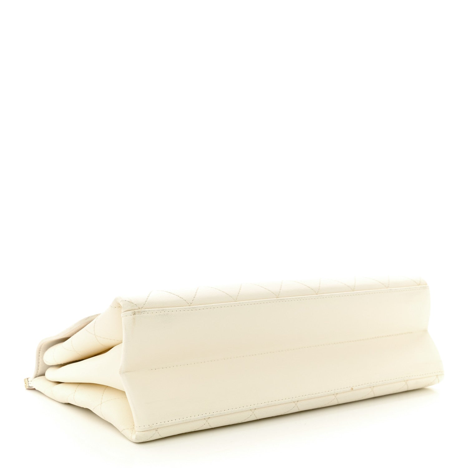 Chanel Lambskin Quilted Coco Luxe Top Handle Flap White 4 of 15