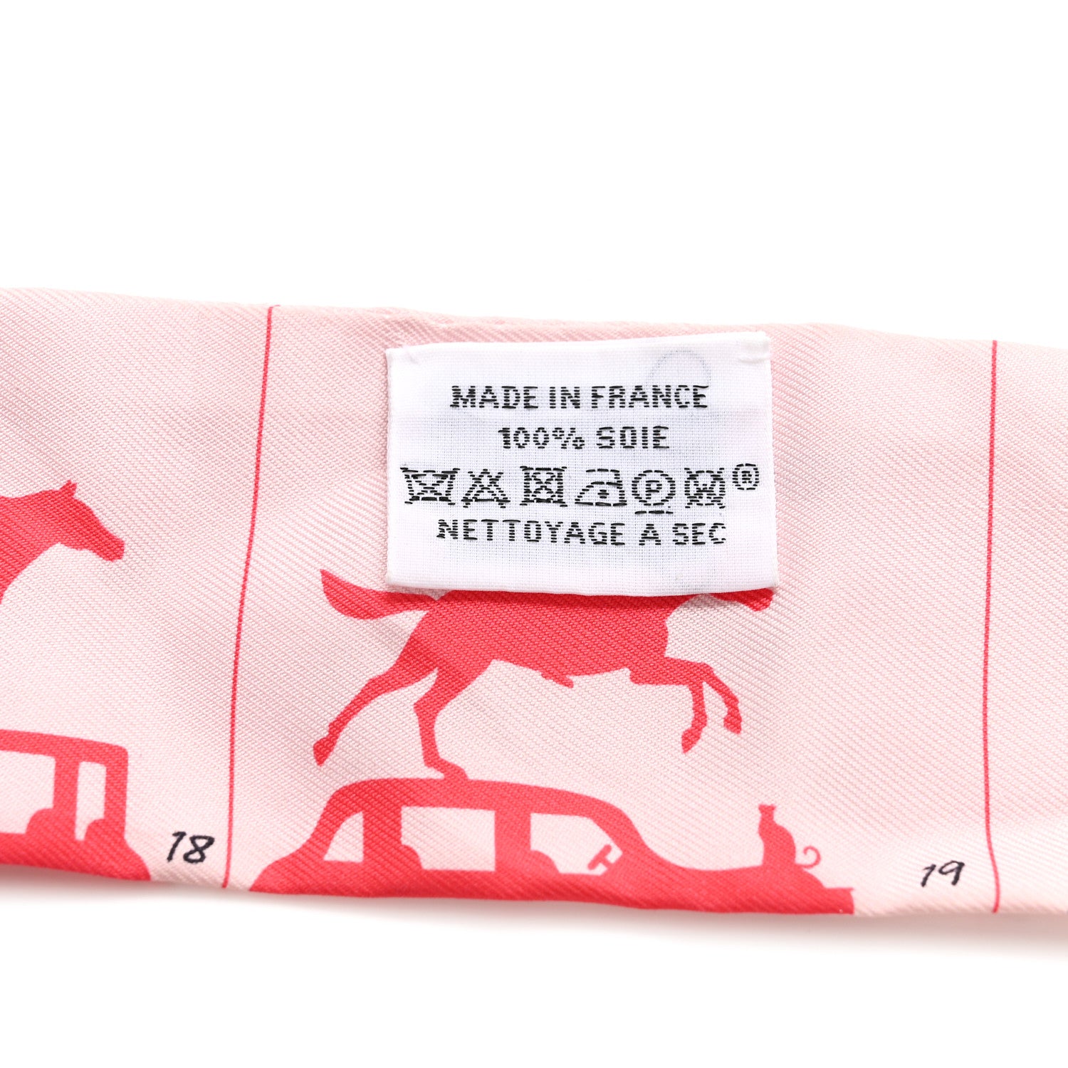 Hermes Silk Parade CG Twilly Rose Pale Marine Multicolor 4 of 4