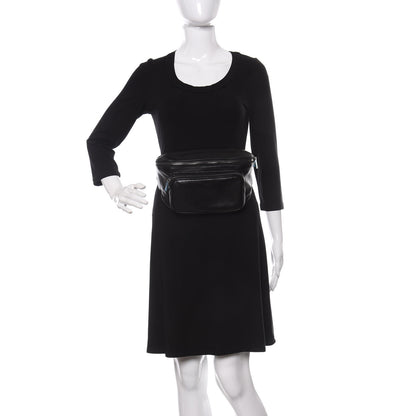 Saint Laurent Lambskin Subway Belt Bag Black 2 of 10