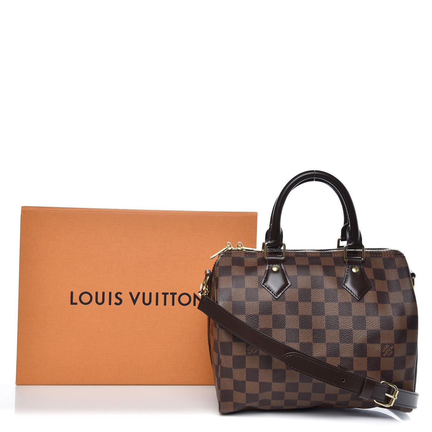 Damier Ebene Speedy Bandouliere 25