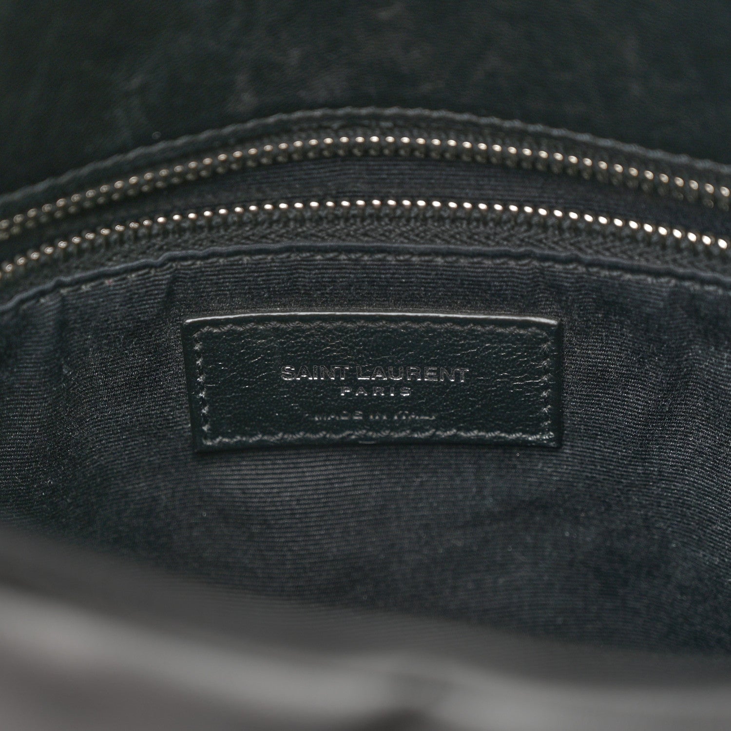 Saint Laurent Lambskin Quilted Medium Loulou Puffer Monogram Chain Satchel Black 6 of 10