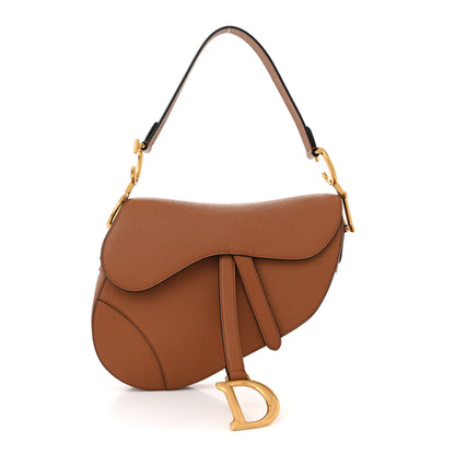 Christian Dior Grained Calfskin Saddle Bag Camello 1 of 10