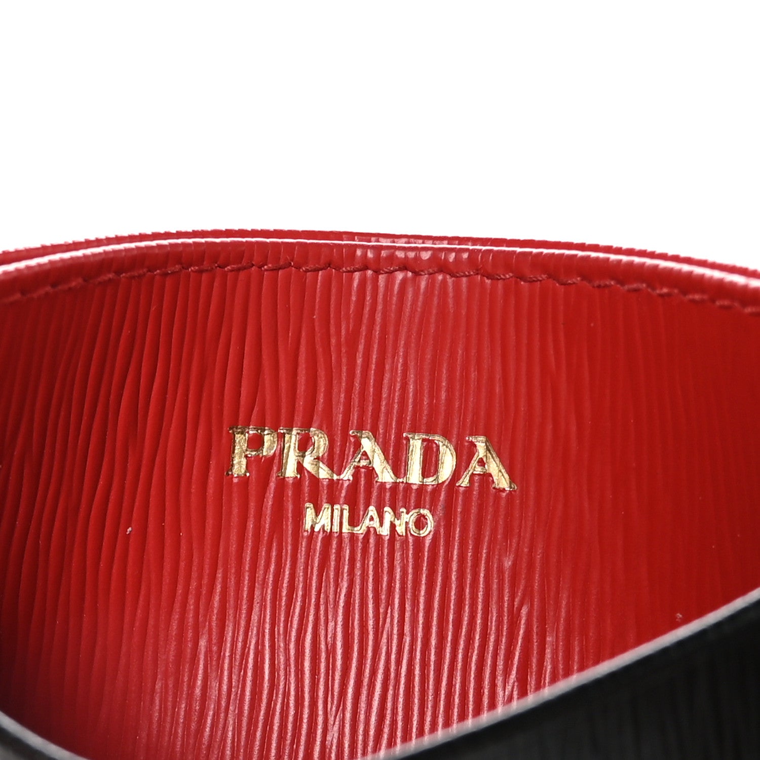 Prada Vitello Move Metal Card Case Black Lacca 7 of 10
