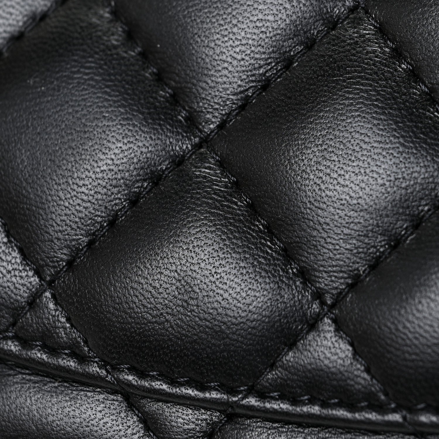 Chanel Lambskin Quilted Mini Square Flap Black 15 of 16
