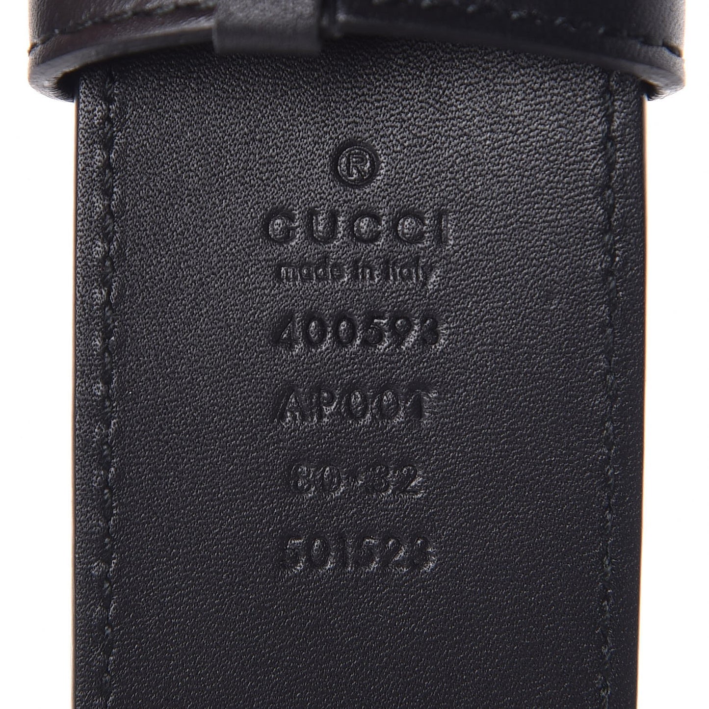 Calfskin Double G 40mm Belt 80 32 Black