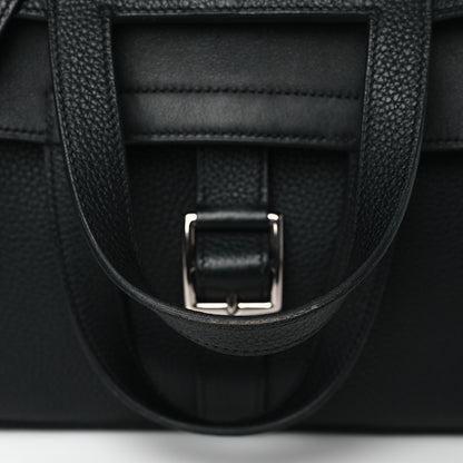 Hermes Taurillon Clemence Halzan 31 GM Black 10 of 10