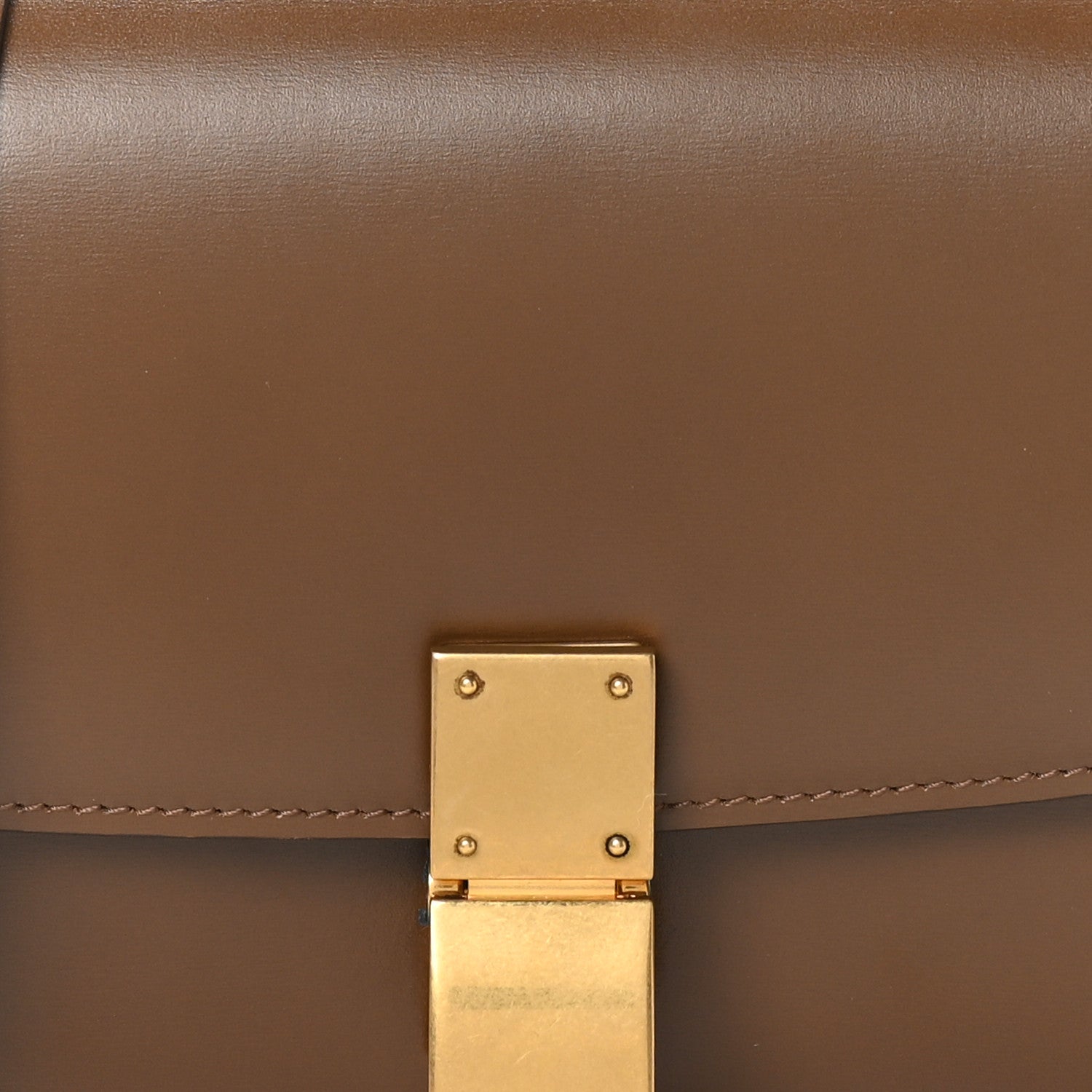 Celine Box Calfskin Small Classic Box Flap Bag Camel 7 of 9