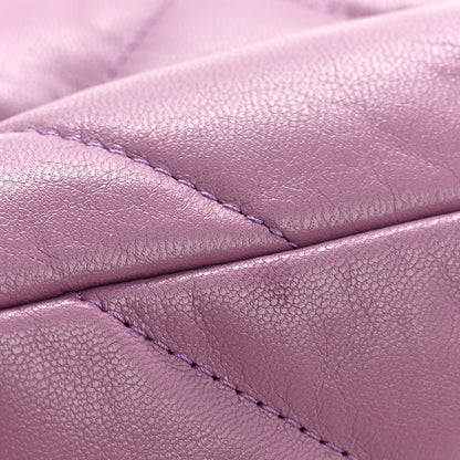 Chanel Goatskin Quilted Medium Chanel 19 Flap Purple 13 of 13