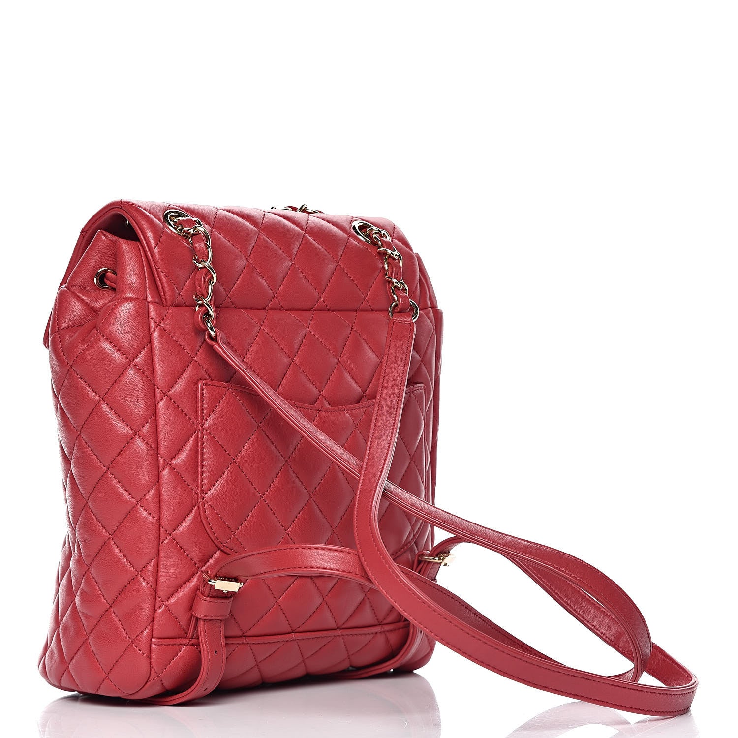 Chanel Lambskin Quilted Small Urban Spirit Backpack Dark Pink 3 of 7