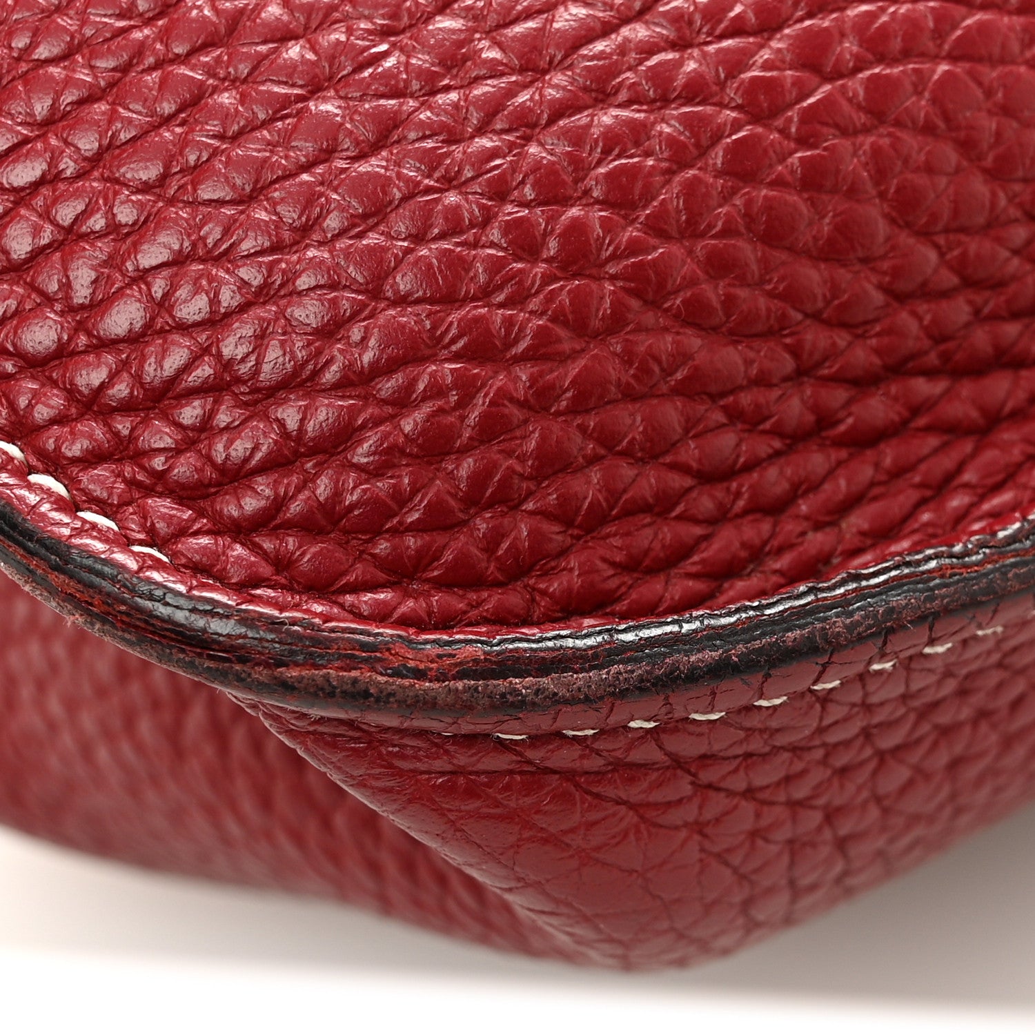 Hermes Taurillon Clemence Halzan 31 GM Rouge H 11 of 13
