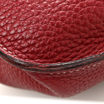 Hermes Taurillon Clemence Halzan 31 GM Rouge H 11 of 13