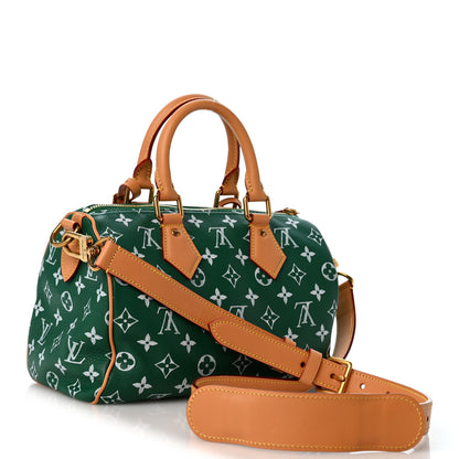 Louis Vuitton Calfskin Monogram Speedy P9 Bandouliere 25 Green 4 of 12