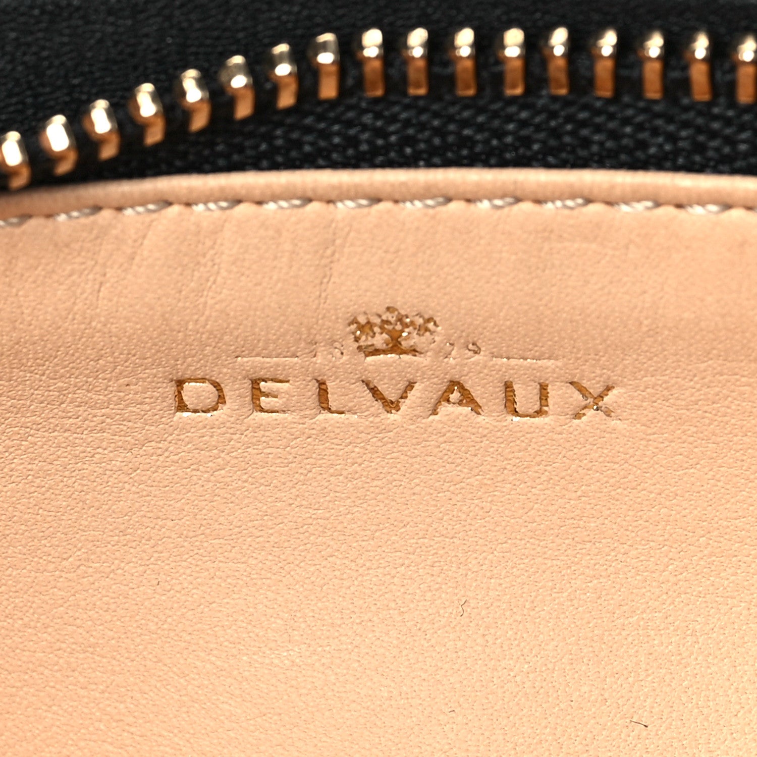 Delvaux Grained Calfskin Triple Wristlet Pouch Black 5 of 6