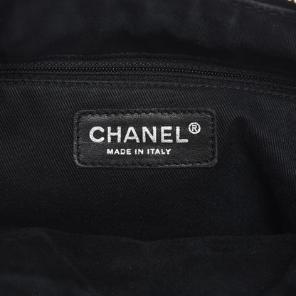 Chanel Lambskin Lax Accordion Hobo Black 6 of 14