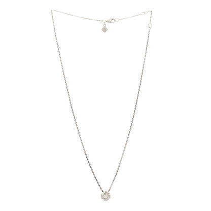 David Yurman Sterling Silver Diamond 8mm Petite Infinity Pendant Necklace 3 of 7