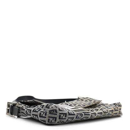 Fendi Zucchino Baguette Navy 4 of 10