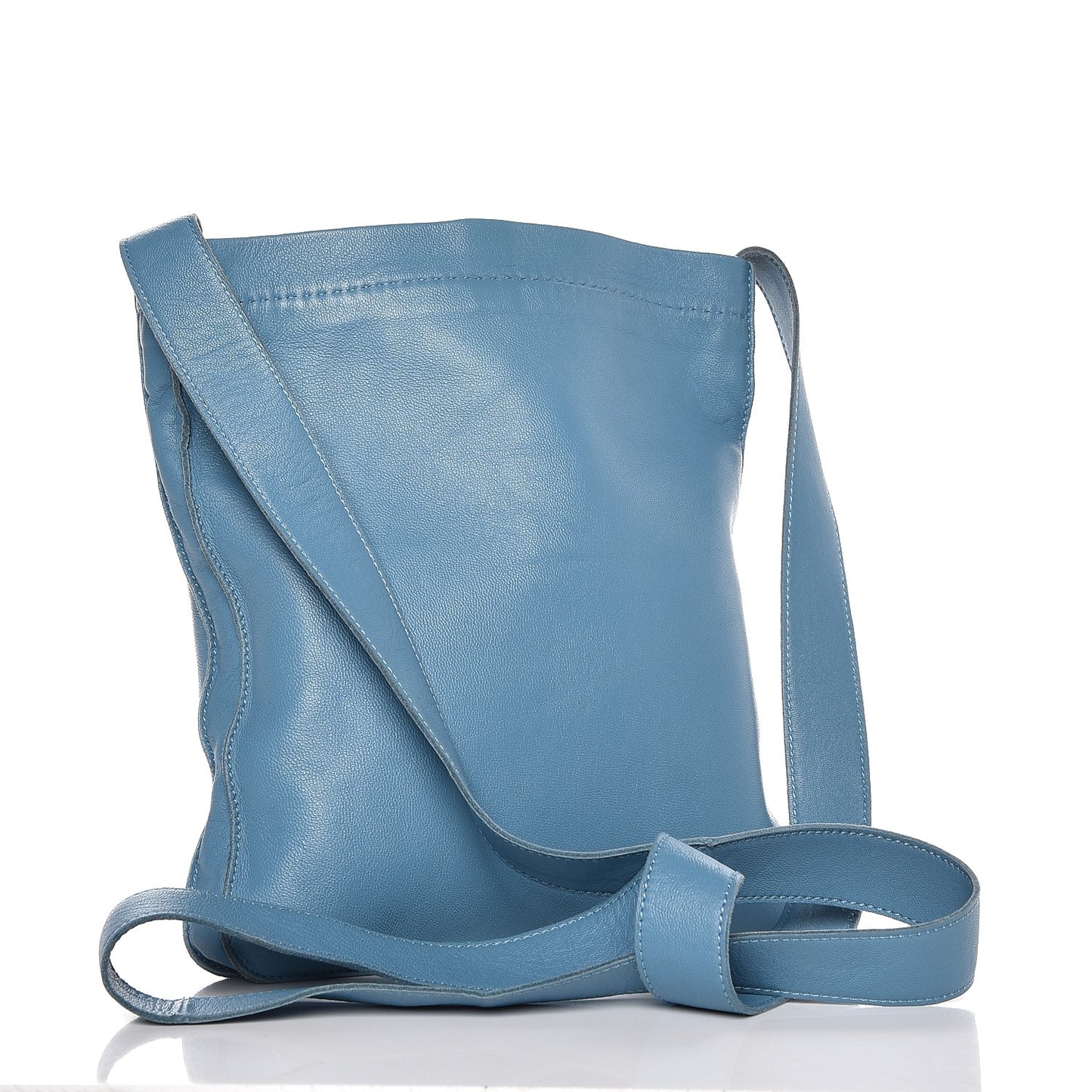 Lambskin Clou De Selle Pouch Blue Jean