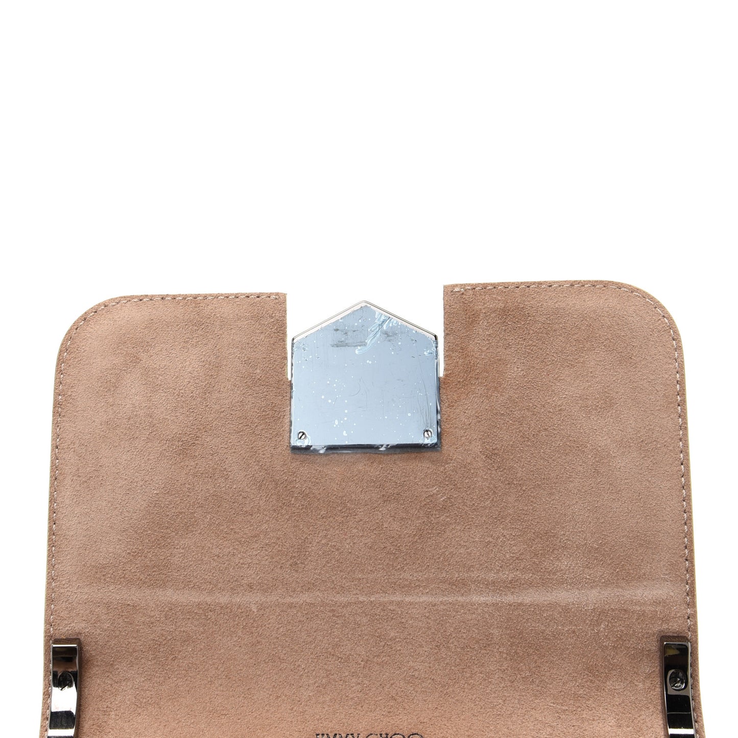 Metallic Calfskin Lockett Petite Shoulder Bag Multicolor