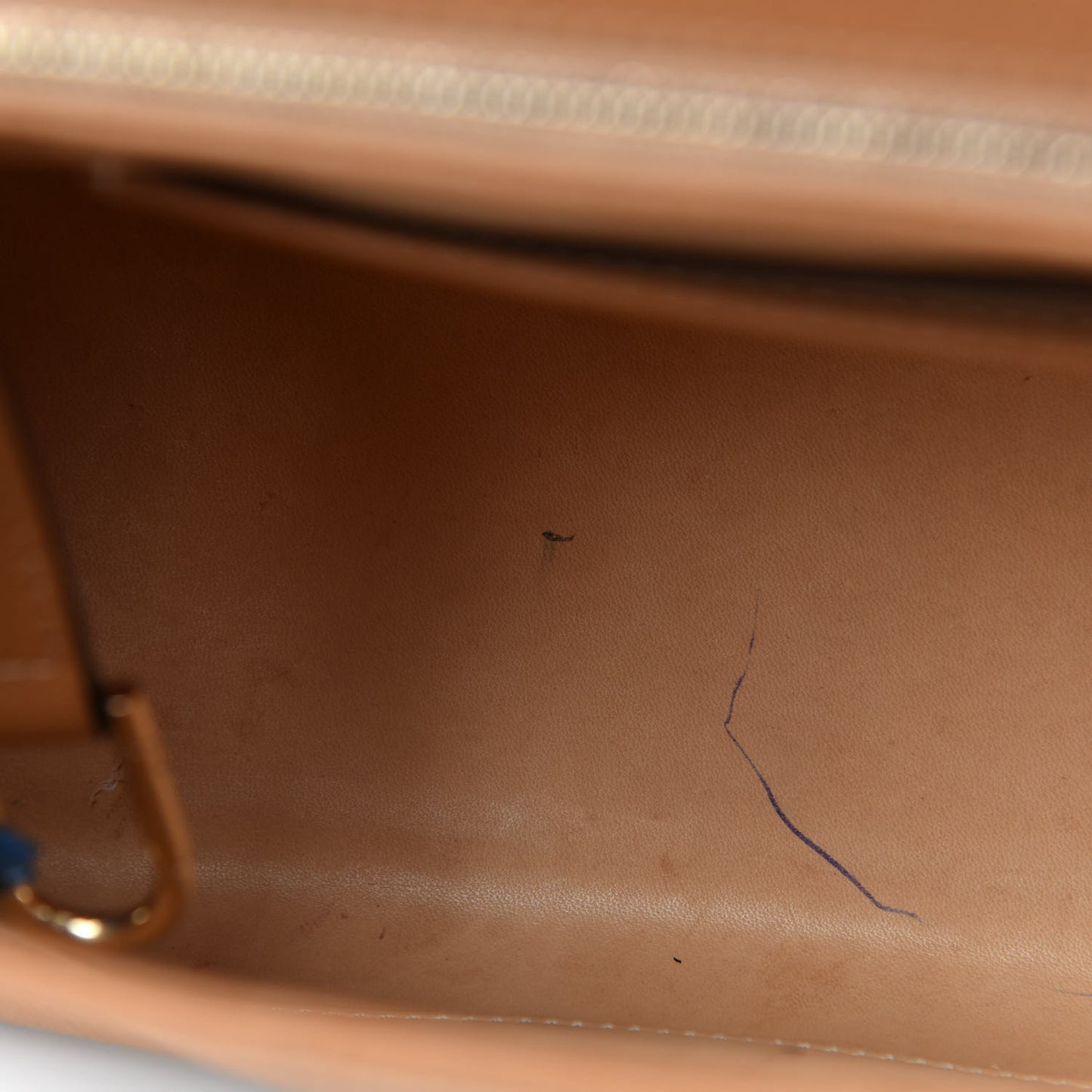Grained Calfskin MM Brillant Satchel Natural