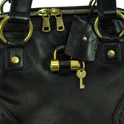 Saint Laurent Leather Oversized Muse Black 6 of 9