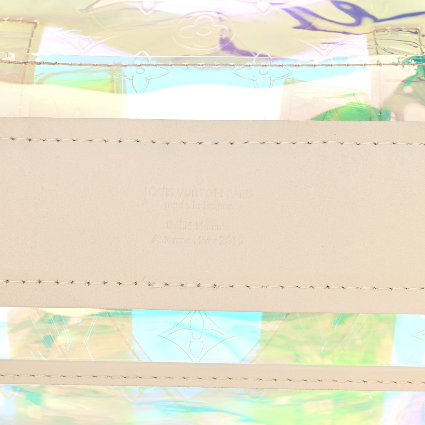 PVC Monogram Christopher Backpack GM Iridescent Prism